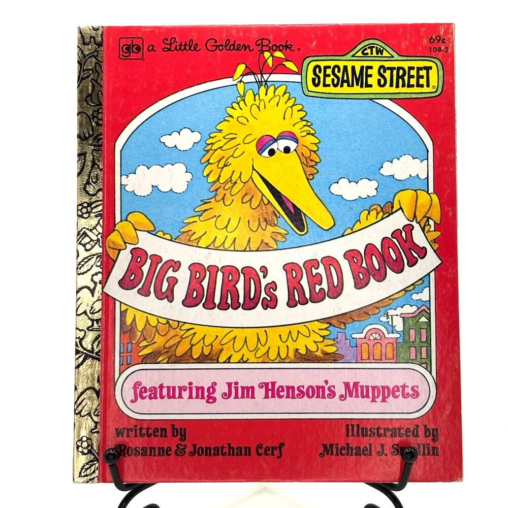1977 Vintage Big Bird's Red Book Jim Henson's Muppets, Sesame Street, LGB